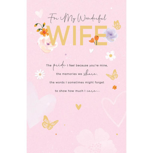 Picture of WONDERFUL WIFE BIRTHDAY CARD